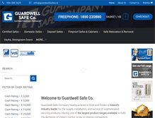 Tablet Screenshot of guardwellsafes.ie